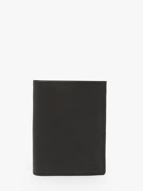 Portefeuille Met Portemonnee Oil Leder Etrier Zwart oil EOIL142